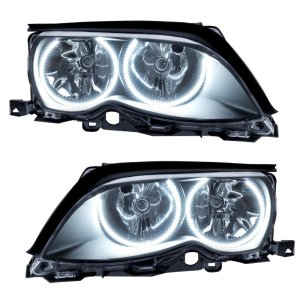 BMW 3 Series Headlight Assemblies - ORACLE Lighting - SMD Pre-Assembled - Black - White - `02-`05 BMW 3 Series Headlight Assemblies - ORACLE Lighting - SMD Pre-Assembled - Black - White - `02-`05